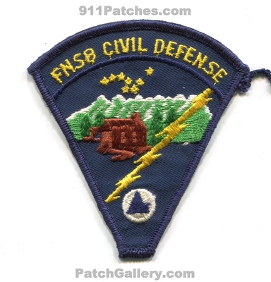 Fairbanks North Star Borough FNSB Civil Defense CD Patch (Alaska)
Scan By: PatchGallery.com
