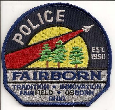 Fairborn Police
Thanks to EmblemAndPatchSales.com for this scan.
Keywords: ohio fairfield osborn