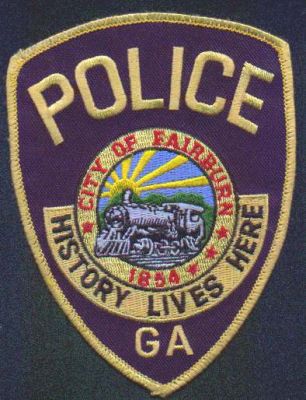 Fairburn Police
Thanks to EmblemAndPatchSales.com for this scan.
Keywords: georgia city of
