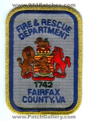 Fairfax County Fire and Rescue Department (Virginia)
Scan By: PatchGallery.com
Keywords: & dept. va