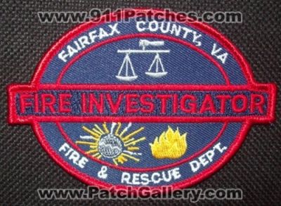 Fairfax County Fire and Rescue Department Fire Investigator (Virginia)
Thanks to Matthew Marano for this picture.
Keywords: & dept. va