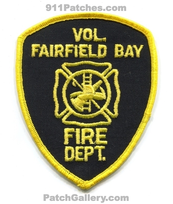 Fairfield Bay Volunteer Fire Department Patch (Arkansas)
Scan By: PatchGallery.com
Keywords: vol. dept.