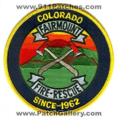 Fairmount Fire Rescue Department Patch (Colorado)
[b]Scan From: Our Collection[/b]
Keywords: dept. since 1962
