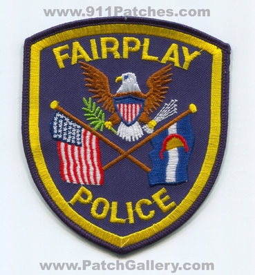 Fairplay Police Department Patch (Colorado)
Scan By: PatchGallery.com
Keywords: dept.