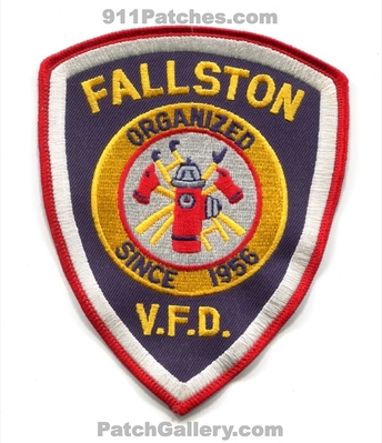 Fallston Volunteer Fire Department Patch (North Carolina)
Scan By: PatchGallery.com
Keywords: vol. dept. vfd v.f.d. organized since 1956