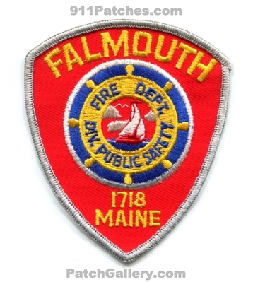 Falmouth Fire Department Division of Public Safety Patch (Maine)
Scan By: PatchGallery.com
Keywords: dept. div. dps 1718