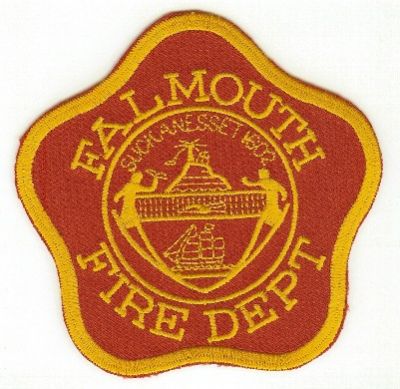 Falmouth Fire Dept
Thanks to PaulsFirePatches.com for this scan.
Keywords: massachusetts department