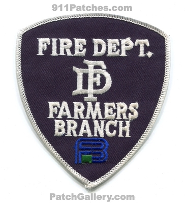 Farmers Branch Fire Department Patch (Texas)
Scan By: PatchGallery.com
Keywords: dept.