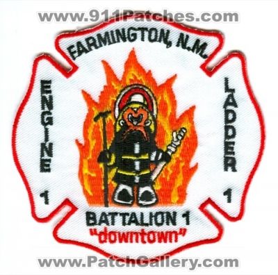 Farmington Fire Department Engine Ladder Battalion 1 (New Mexico)
Scan By: PatchGallery.com
Keywords: dept. n.m.