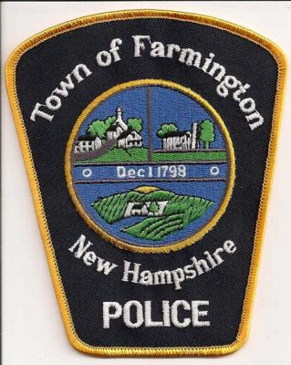 Farmington Police
Thanks to EmblemAndPatchSales.com for this scan.
Keywords: new hampshire town of