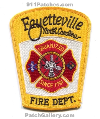 Fayetteville Fire Department Patch (North Carolina)
Scan By: PatchGallery.com
Keywords: dept. organized since 1791