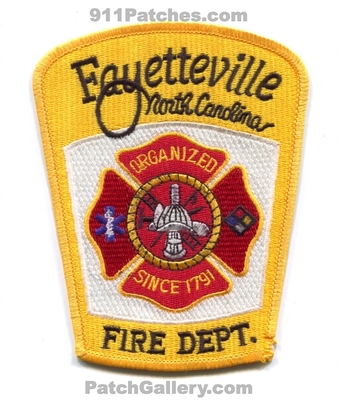 Fayetteville Fire Department Patch (North Carolina)
Scan By: PatchGallery.com
Keywords: dept. organized since 1791