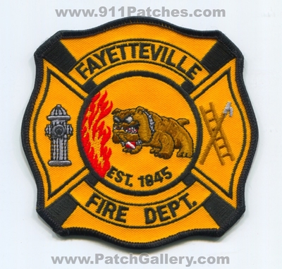 Fayetteville Fire Department Patch (New York)
Scan By: PatchGallery.com
Keywords: dept. est. 1845 bulldog