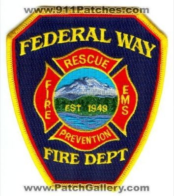 Federal Way Fire Department Patch (Washington)
Scan By: PatchGallery.com
Keywords: dept. rescue ems prevention
