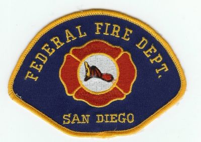 Federal Fire Dept San Diego
Thanks to PaulsFirePatches.com for this scan.
Keywords: california department