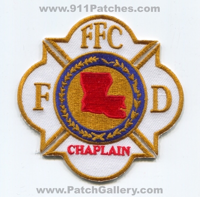 Federation of Fire Chaplains FFC Fire Department Patch (Louisiana)
Scan By: PatchGallery.com
Keywords: f.f.c. dept. fd