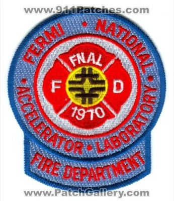 Fermi National Accelerator Laboratory Fire Department Patch (Illinois)
Scan By: PatchGallery.com
Keywords: fermilab fnal fd doe