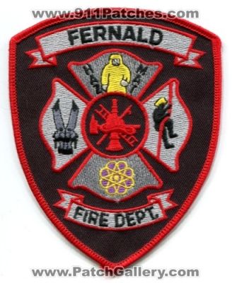 Fernald Nuclear Plant Fire Department Patch (Ohio)
Scan By: PatchGallery.com
Keywords: dept. hazmat haz-mat