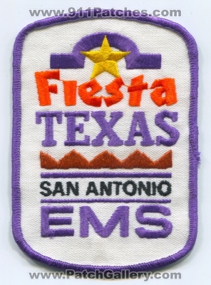 Fiesta Texas Amusement Park Emergency Medical Services EMS Patch (Texas)
Scan By: PatchGallery.com
Keywords: san antonio six 6 flags