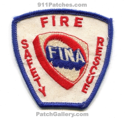 Fina Oil Fire Rescue Safety Patch (Texas)
Scan By: PatchGallery.com
