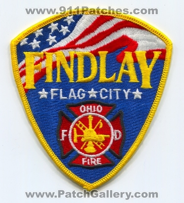 Findlay Fire Department Patch (Ohio)
Scan By: PatchGallery.com
Keywords: dept. fd flag city