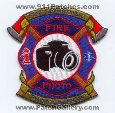 Fire Department Photographer Patch (No State Affiliation)
Scan By: PatchGallery.com
[b]Patch Made By: 911Patches.com[/b]
Keywords: dept. photo camera