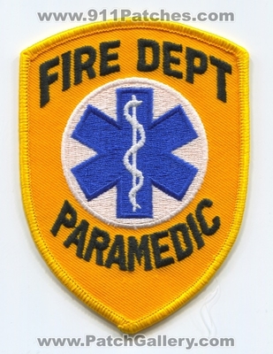 Fire Rescue Paramedic EMS Patch (No State Affiliation)
Scan By: PatchGallery.com
Keywords: dept. blank stock generic