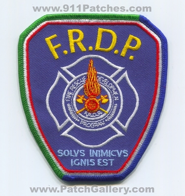 Fire Rescue Development Program FRDP Patch (Italy)
Scan By: PatchGallery.com
Keywords: f.r.d.p. department dept. rome solvs inimicvs ignis est