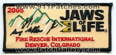 Fire Rescue International Denver 2005 Jaws of Life Patch (Colorado)
[b]Scan From: Our Collection[/b]
Keywords: fri iafc association of chiefs