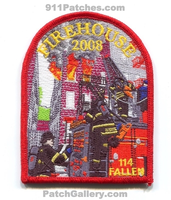 Firehouse Magazine 2008 Fire Department Patch (No State Affiliation)
Scan By: PatchGallery.com
Keywords: dept. 114 fallen