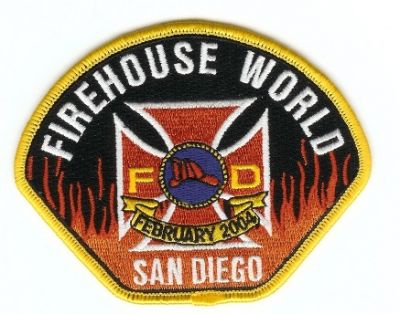 Firehouse World FD San Diego
Thanks to PaulsFirePatches.com for this scan.
Keywords: california fire department