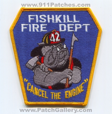 Fishkill Fire Department Truck 42 Patch (New York)
Scan By: PatchGallery.com
Keywords: dept. company co. station "cancel the engine" bulldog