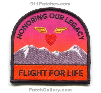 Flight for Life Colorado Honoring Our Legacy Patch (Colorado)
[b]Scan From: Our Collection[/b]
[b]Patch Made By: 911Patches.com[/b]
Keywords: ffl commonspirit