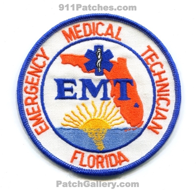Florida State Emergency Medical Technician EMT EMS Patch (Florida)
Scan By: PatchGallery.com
Keywords: services ambulance