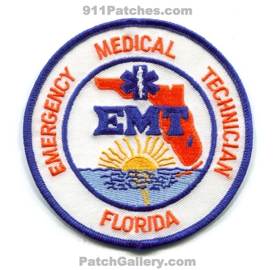 Florida State Emergency Medical Technician EMT EMS Patch (Florida)
Scan By: PatchGallery.com
Keywords: services ambulance