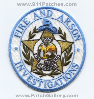 Florida State Fire Marshal and Arson Investigations Patch (Florida)
Scan By: PatchGallery.com
