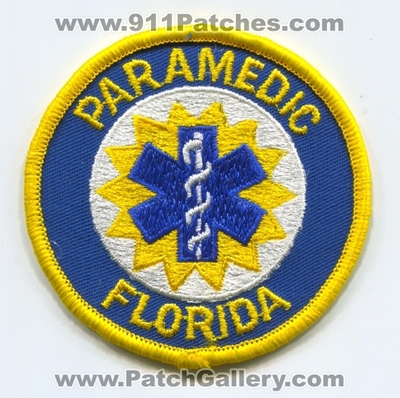 Florida State Certified Paramedic EMS Patch (Florida)
Scan By: PatchGallery.com
Keywords: ambulance