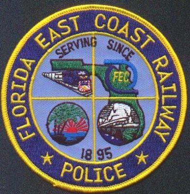 Florida East Coast Railway Police
Thanks to EmblemAndPatchSales.com for this scan.
