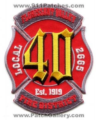 Florissant Valley Fire Protection District 40 IAFF Local 2665 (Missouri)
Scan By: PatchGallery.com
