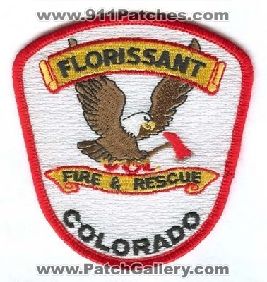 Florissant Fire & Rescue Patch (Colorado)
[b]Scan From: Our Collection[/b]
Keywords: and