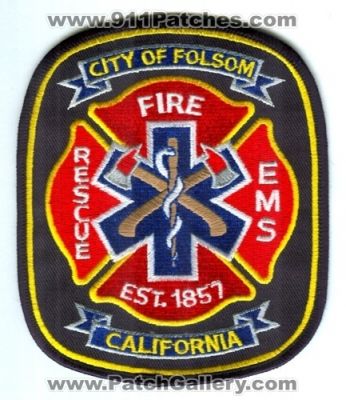 Folsom Fire Rescue EMS Department (California)
Scan By: PatchGallery.com
Keywords: dept. city of
