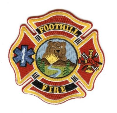 Foothill Fire
Thanks to PaulsFirePatches.com for this scan.
Keywords: california