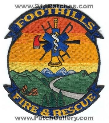 Foothills Fire and Rescue Department Patch (Colorado)
[b]Scan From: Our Collection[/b]
Keywords: dept. &