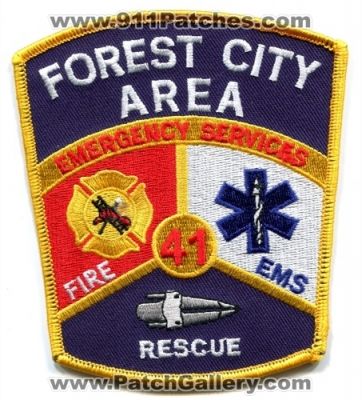 Forest City Area Emergency Services Station 41 Patch (Pennsylvania)
Scan By: PatchGallery.com
Keywords: fire rescue ems department dept. company co.