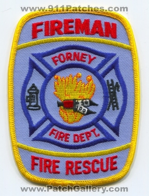Forney Fire Rescue Department Fireman Patch (Texas)
Scan By: PatchGallery.com
Keywords: dept.