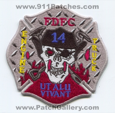 Forsyth County Fire Department Station 14 Patch (Georgia)
Scan By: PatchGallery.com
Keywords: co. dept. fdfc f.d.f.c. company engine truck ut alii vivant skull