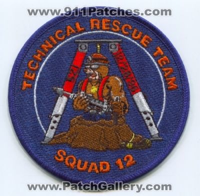 Forsyth County Fire Department Squad 12 Technical Rescue Team Patch (Georgia)
Scan By: PatchGallery.com
Keywords: co. dept. trt company station 521 12/23/96