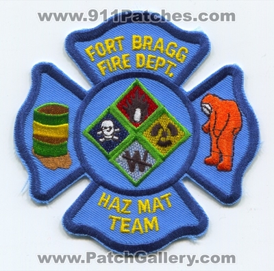 Fort Bragg Fire Department Haz Mat Team US Army Military Patch (North Carolina)
Scan By: PatchGallery.com
Keywords: ft. dept. haz-mat hazardous materials u.s.