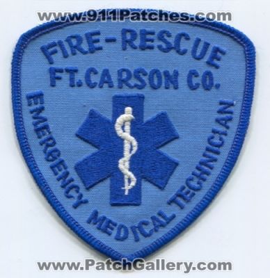 Fort Carson Fire Rescue Department Emergency Medical Technician Patch (Colorado)
[b]Scan From: Our Collection[/b]
Keywords: ft. dept. emt ems us u.s. army military co.