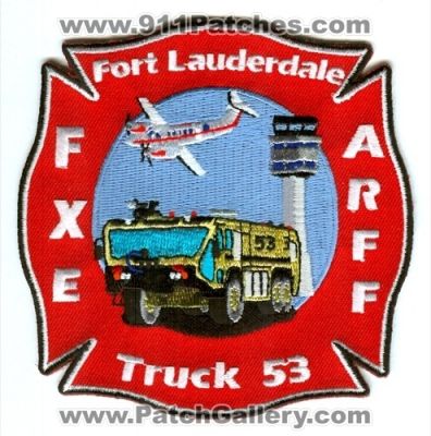 Fort Lauderdale Fire Rescue Department Station 53 ARFF (Florida)
Scan By: PatchGallery.com
Keywords: ft. dept. truck airport aircraft crash firefighting firefighter fxe